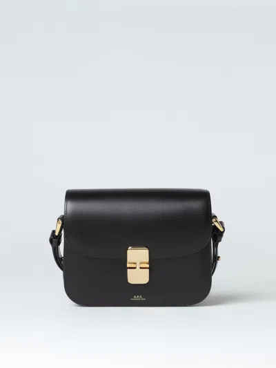 Apc A.p.c. Grace Bag In Leather With Shoulder Strap In 黑色