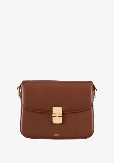 A.p.c. A. P.c. Grace Bag One Size Brown