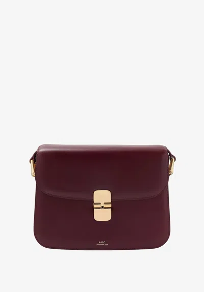 A.p.c. A. P.c. Grace Bag One Size Burgundy