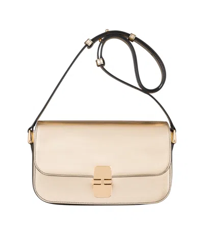 A.p.c. A. P.c. Grace Shoulder Bag One Size Gold