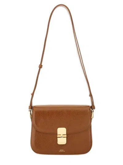 A.p.c. A. P.c. Grace Small Bag - Smooth Leather In Brown