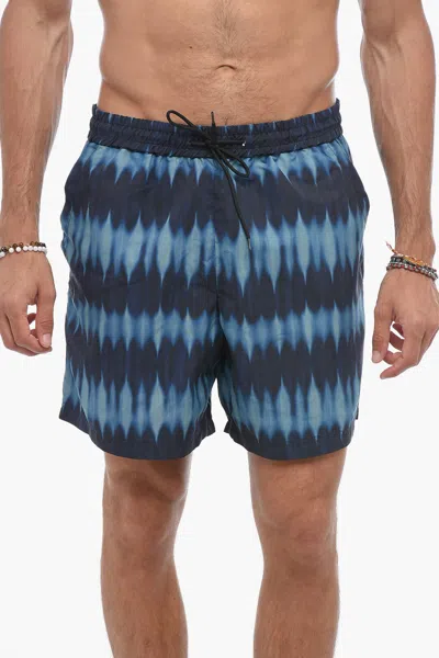 Apc A. P.c. Gradient Bobby Swim Shorts In Blue