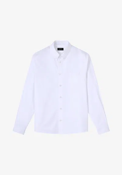 A.p.c. A. P.c. Greg Oxford Shirt Xs White