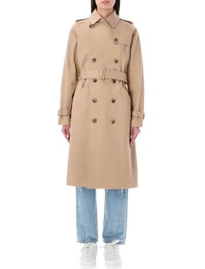 A.p.c. A. P.c. Greta Trench Coat In Brown