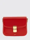 A.p.c. Grace Small Shoulder Bag Adjustable Strap In Red