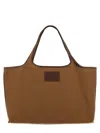 Apc A.p.c. Beige Cotton Handbags In Brown