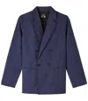 A.p.c. A. P.c. Hazel Jacket 42 Navy Blue In Blue