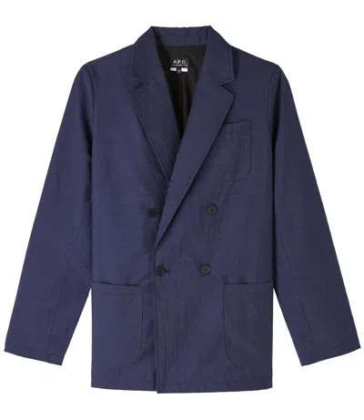 A.p.c. A. P.c. Hazel Jacket 42 Navy Blue