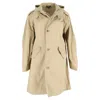 Apc A. P.c. Hooded Parka Coat In Beige Cotton In Neutral