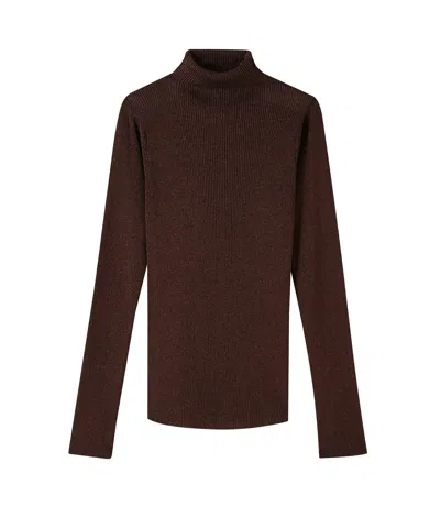 A.p.c. A. P.c. Ilona Top S Copper In Brown