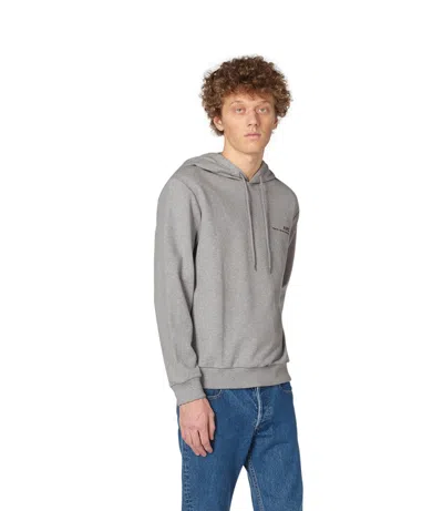 A.p.c. A. P.c. Item H Hoodie M Navy Blue In Gray