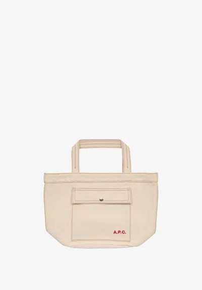 A.p.c. A. P.c. Jade Tote Bag One Size Ecru