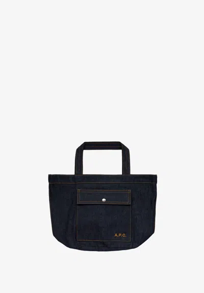 A.p.c. A. P.c. Jade Tote Bag One Size Indigo