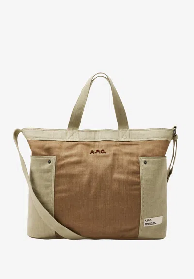 A.p.c. A. P.c. Jardin Tote Bag One Size Beige