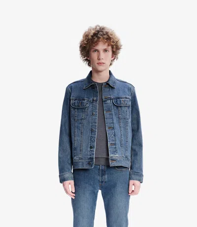 A.p.c. A. P.c. Jean Us Jacket Xl Indigo In Blue