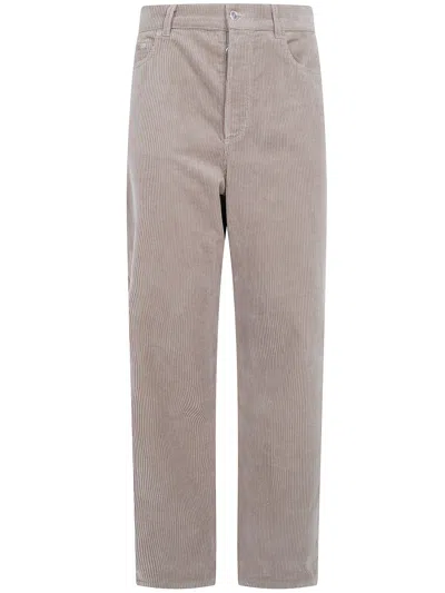 A.p.c. Solal Corduroy Five Pocket Jeans In Gray