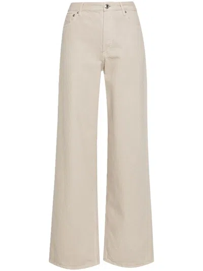 Apc High-rise Wide-leg Jeans In Bae Taupe