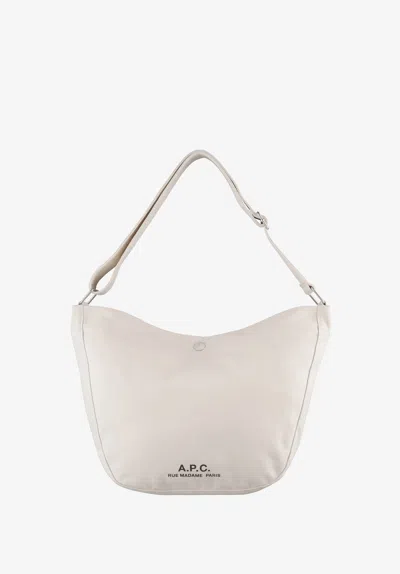 A.p.c. A. P.c. Journal Satchel One Size Beige In White