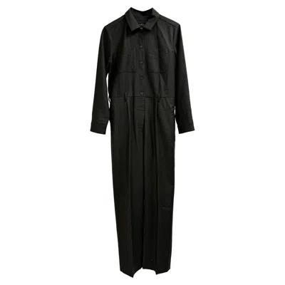 A.p.c. A. P.c. Jumpsuit In Grey Wool In Black