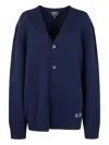 Apc A. P.c. Kenny Cardigan In Blue