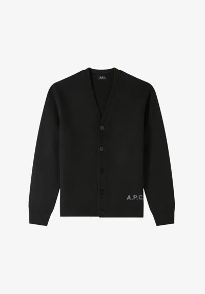 A.p.c. A. P.c. Kenny Cardigan Xs Black