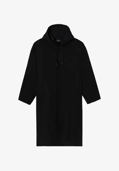 A.p.c. A. P.c. Kim Parka Womens Xs Black