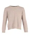 Apc A. P.c. Knitted Sweater In Beige Wool In Beige