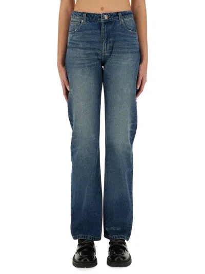 A.p.c. Elisabeth Straight Leg Jeans In Blue