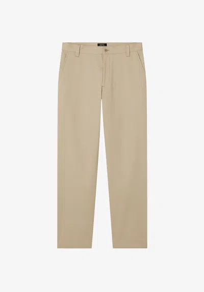 A.p.c. A. P.c. Lawrence Chinone Size 46 Beige In Neutral