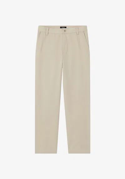 A.p.c. A. P.c. Lawrence Chinone Size 52 Beige In Neutral