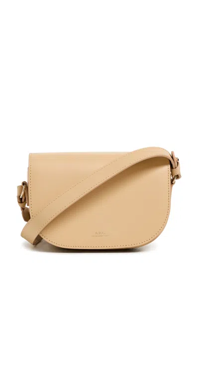 A.p.c. A. P.c. Le B-side Small Bag Dar Butter In Nude