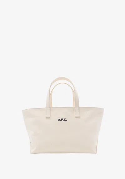 A.p.c. A. P.c. Le Drummer Toile Small Bag One Size Ecru