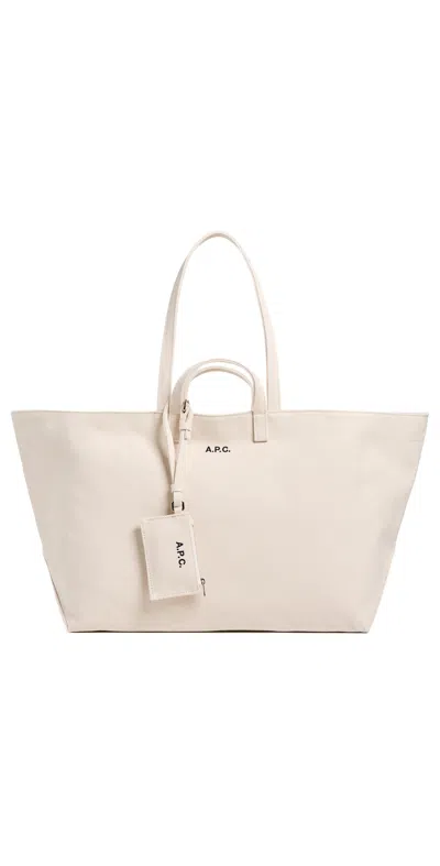 A.p.c. Le Drummer Toile Large Tote Bag In Red