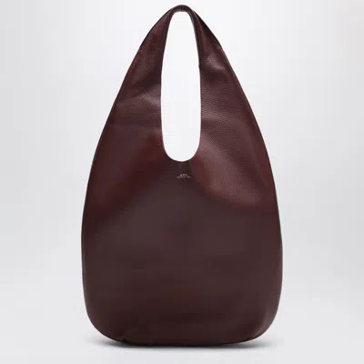 A.p.c. A. P.c. Le Neige Mini Wine Bag In Cowhide In Brown