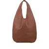 A.p.c. Le Neige Grained Leather Handbag Hazelnut Cow Tote In Brown