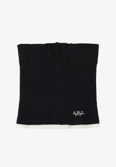 A.p.c. A. P.c. Lee Neck Warmer Womens One Size Black