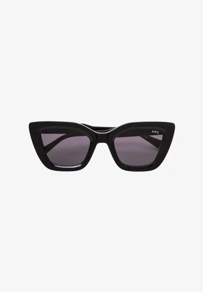 A.p.c. A. P.c. Les Papillons Sunglasses One Size Black