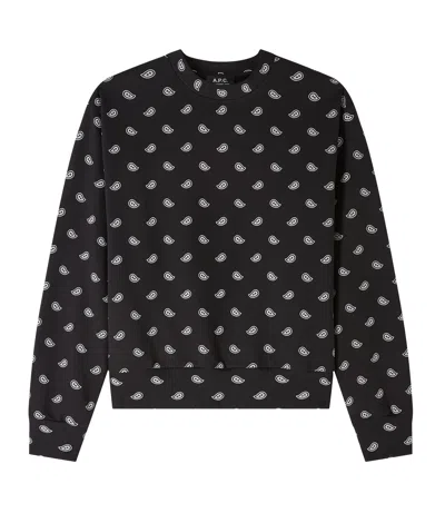 A.p.c. A. P.c. Lilo Sweatshirt M Black In Multi