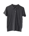 Apc A. P.c. Logo Embroidered Polo Shirt In Grey Cotton In Grey