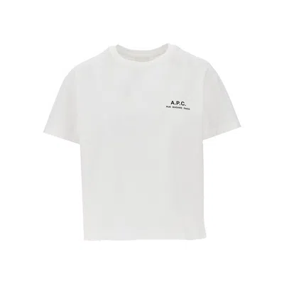 A.p.c. A. P.c. Logo Print Short T-shirt In White