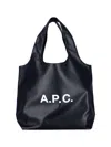 A.p.c. A. P.c. Structured Polyurethane Shoulder Bag In Black