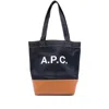A.p.c. A. P.c. Medium Logo-detail Denim Tote Bag In Multi