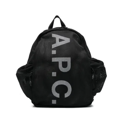 Apc A. P.c. Logo-print Backpack In Black