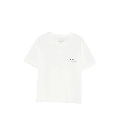 A.p.c. A. P.c. Logo-print Short-sleeve Cotton T-shirt In White