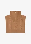 A.p.c. A. P.c. Lola Snood One Size Camel In Brown