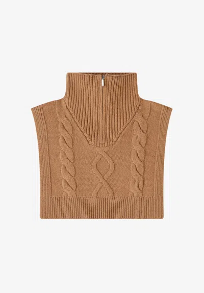 A.p.c. A. P.c. Lola Snood One Size Camel In Brown