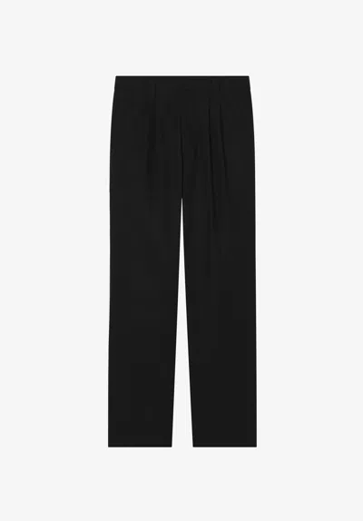 A.p.c. A. P.c. Loone Sizee Pleated Pants 44 Black