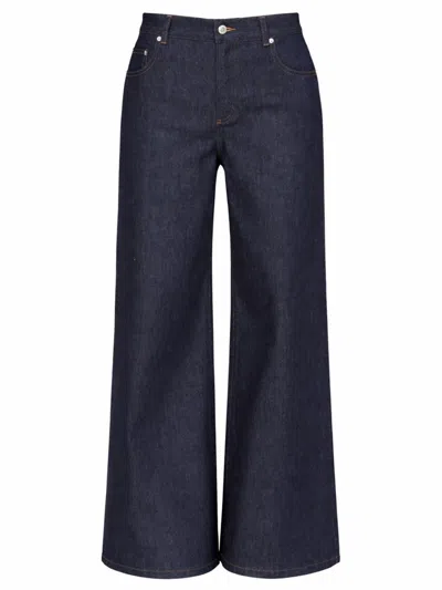 A.p.c. A. P.c. Loose Fit Women's Jeans In Blue