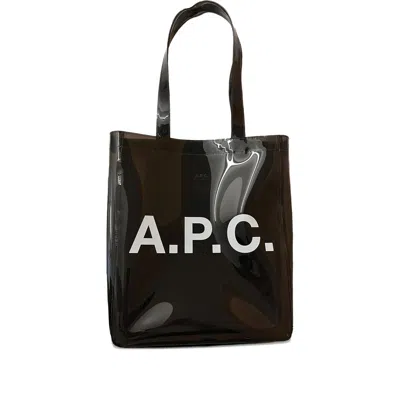 Apc A. P.c. Lou Letters Tote Bag In Brown