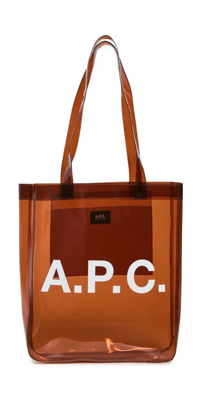 Apc A. P.c. Lou Tote Cae Dark Brown